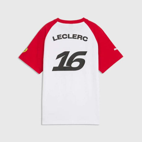 Koszulka dziecięca Charles Leclerc Scuderia Ferrari F1 x Puma - edycja kibica - 140 cm