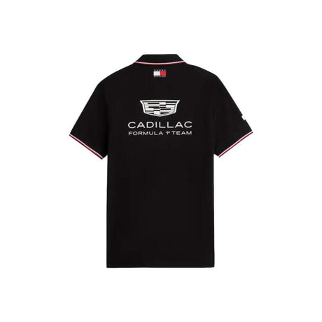 Czarna koszulka polo Cadillac F1 x Tommy Hilfiger - edycja zespołowa