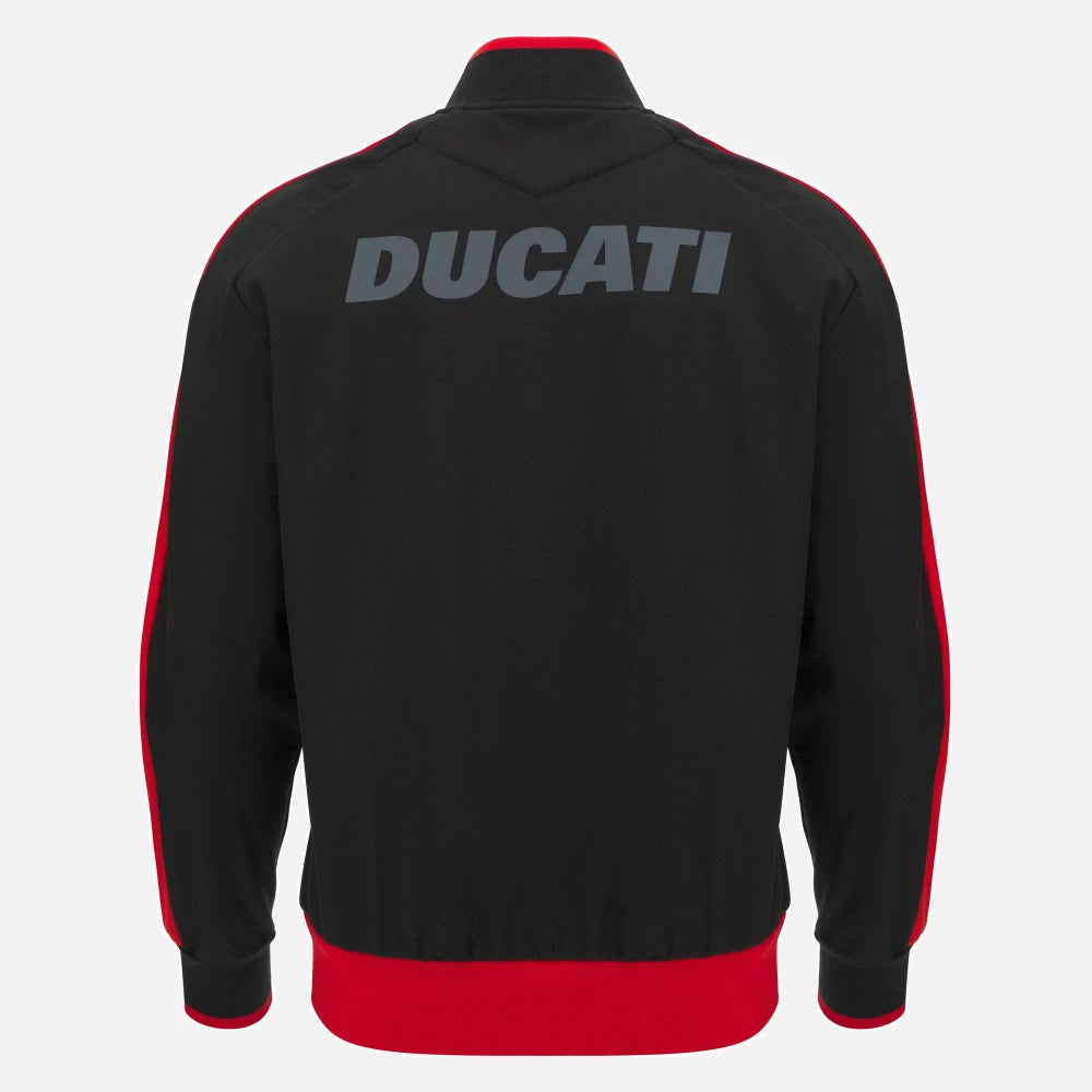 Kurtka softshell Ducati x Macron z logo – czarna