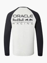 Koszulka zespołowa z długim rękawem Oracle Red Bull Racing Classic z logo sponsorów – szara
