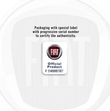 Fiat Cap with Embossed Logo Pattern – White