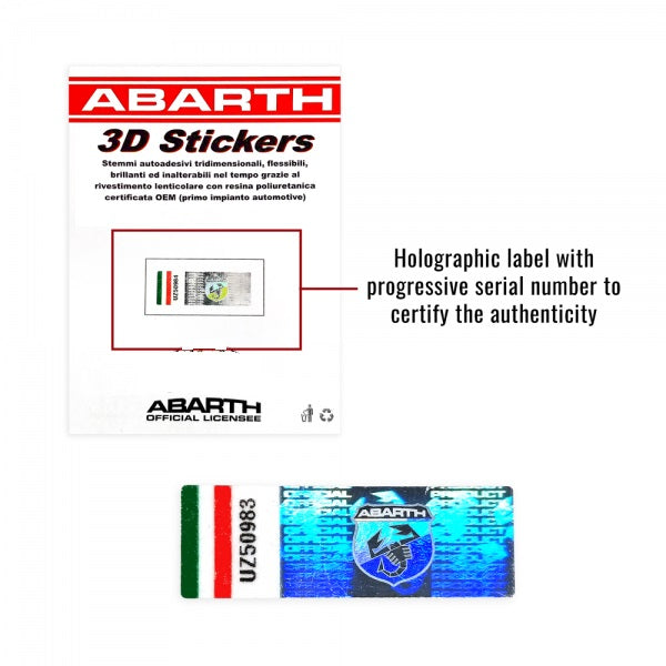 Logo ABARTH 3D zewnętrzne