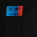 Czarna koszulka BMW Motorsport z logo BMW M