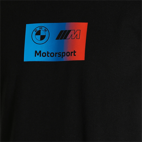 Czarna koszulka BMW Motorsport z logo BMW M