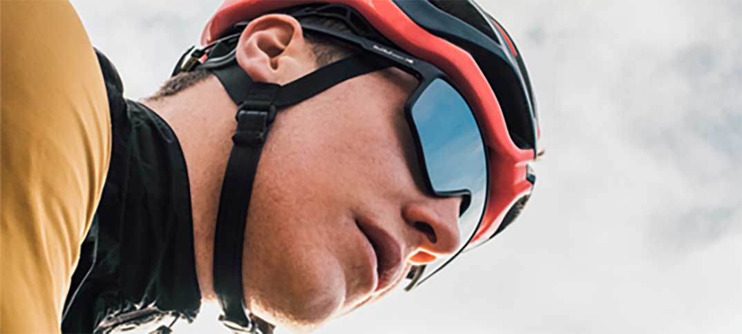 Red Bull Spect DAFT sunglasses black with blue-red lens