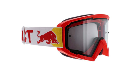 Gogle motocrossowe Red Bull Spect WHIP czerwone z przezroczystą szybą