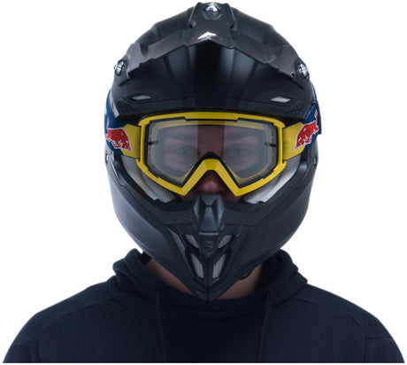 Gogle motocrossowe Red Bull Spect WHIP żółte z przezroczystą szybą