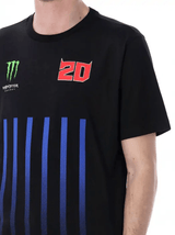 Koszulka Fabio Quartararo Monster Energy Stripes czarna
