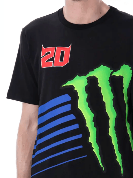 Koszulka Fabio Quartararo Monster Energy Logo czarna