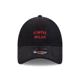 Czapka z daszkiem AC MILAN 9forty SEMPRE MILAN czarna