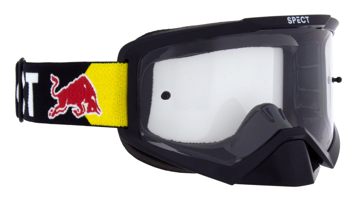 Gogle motocrossowe Red Bull Spect EVAN czarne z przezroczystą szybą