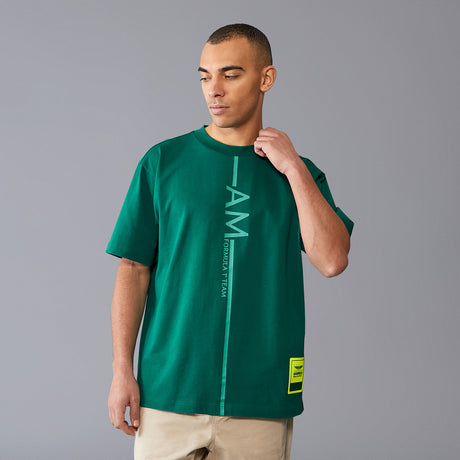 Koszulka casual Aston Martin F1 Team Oversize zielona