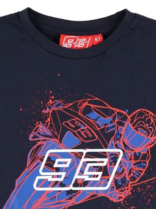 Marc Márquez kids' Motorbike T-shirt navy – 10–11 years