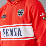 Bluza z kapturem Ayrton Senna Legend czerwona