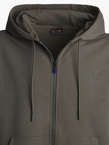 Bluza z kapturem Pepe Jeans - Red Bull Racing ciemnozielona