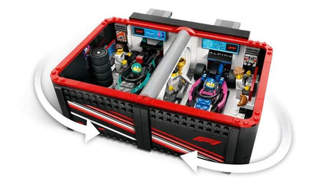 Zestaw klocków LEGO Alpine/Mercedes - garaż Formuła 1 - edycja City