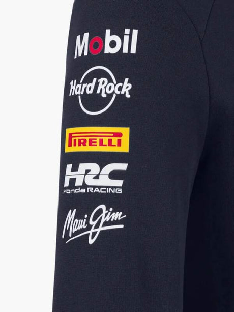Bluza zespołowa z kapturem Oracle Red Bull Racing z logo sponsorów