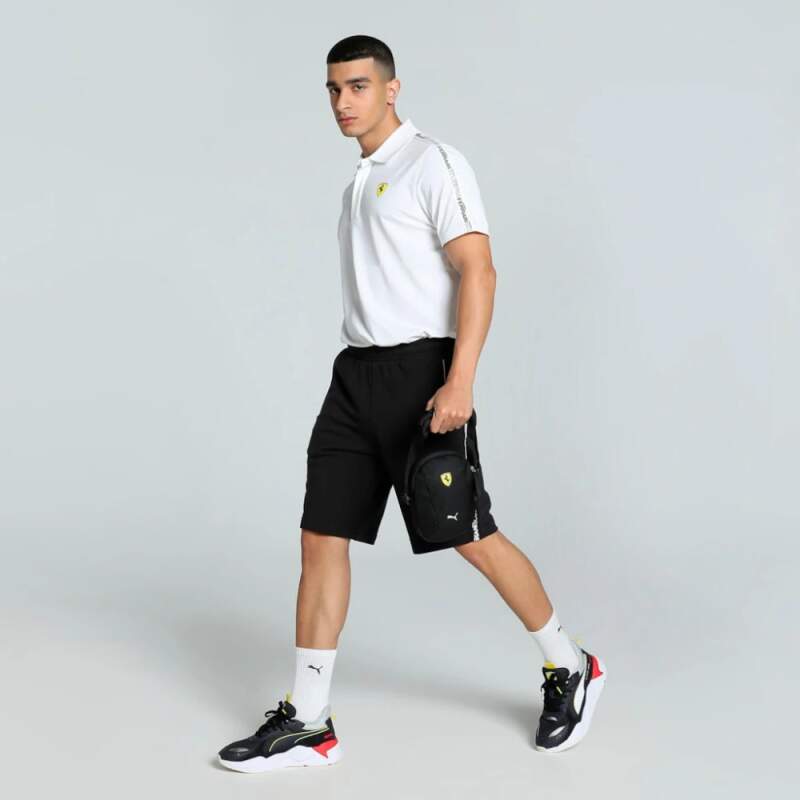 Spodenki casual Scuderia Ferrari - Puma z logo czarne
