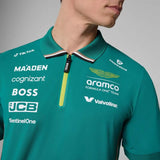 Aston Martin F1 Team team polo shirt with sponsor logos