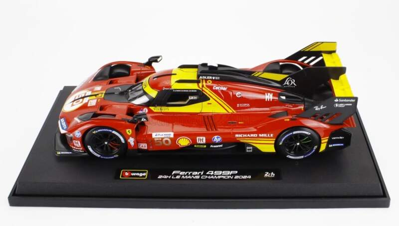 Model Bburago Ferrari 499P NR. 50 Winner Le Mans 2024