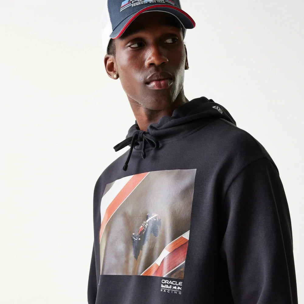 Oracle Red Bull Racing New Era Oversized Graphic Hoodie – Navy
