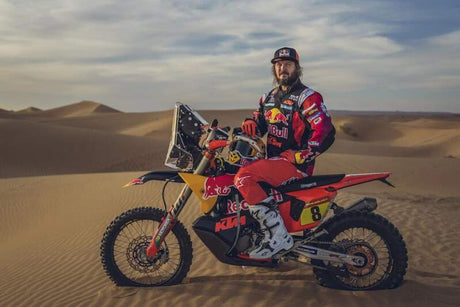 Model motocykla Red Bull KTM 450 Rally Dakar 2024 Toby Price nr 8