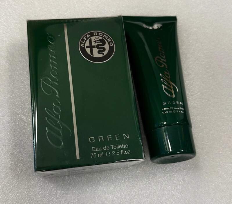 Alfa Romeo Green Eau de Toilette 75 ml + aftershave balm 100 ml gift set