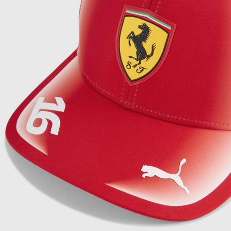 Czapka z daszkiem Charles Leclerc Scuderia Ferrari F1 x Puma - edycja zespołowa