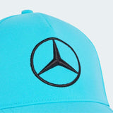 Niebieska czapka z daszkiem George Russell Mercedes AMG Petronas F1 x Adidas - edycja zespołowa