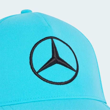 Niebieska czapka z daszkiem George Russell Mercedes AMG Petronas F1 x Adidas - edycja zespołowa