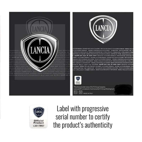 Naklejka 3D z logo Lancia na tylne drzwi