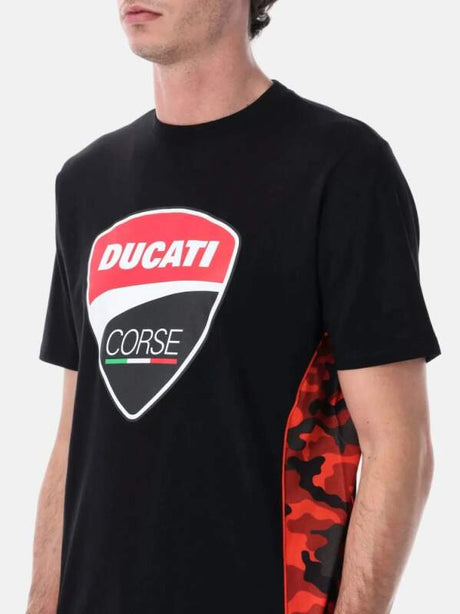 Ducati Corse CAMU black fan T-shirt with logo