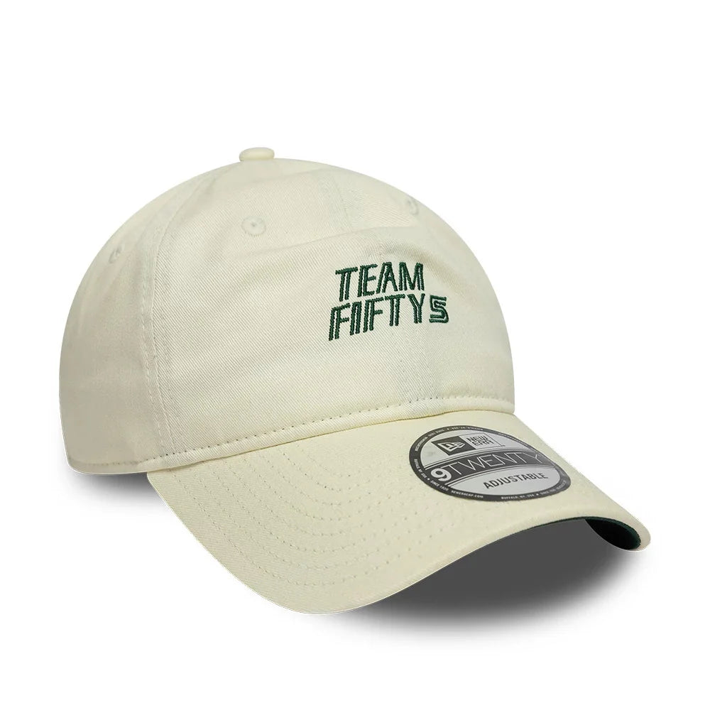 Czapka z daszkiem Carlos Sainz TEAMFIFTY5 New Era 9TWENTY – złamana biel