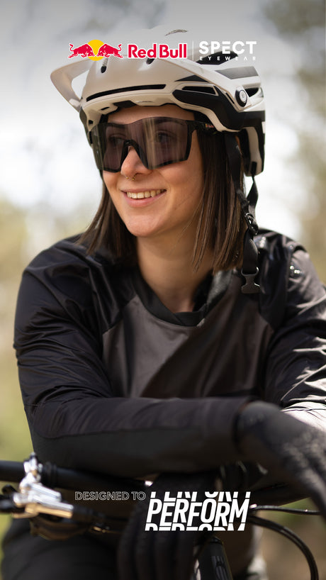 Red Bull Spect FUSE sunglasses blue with mirrored brown lens