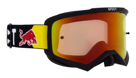 Gogle motocrossowe Red Bull Spect EVAN czarne z czerwono-żółtą szybą