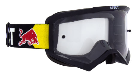 Red Bull Spect EVAN motocross goggles, black with clear lens