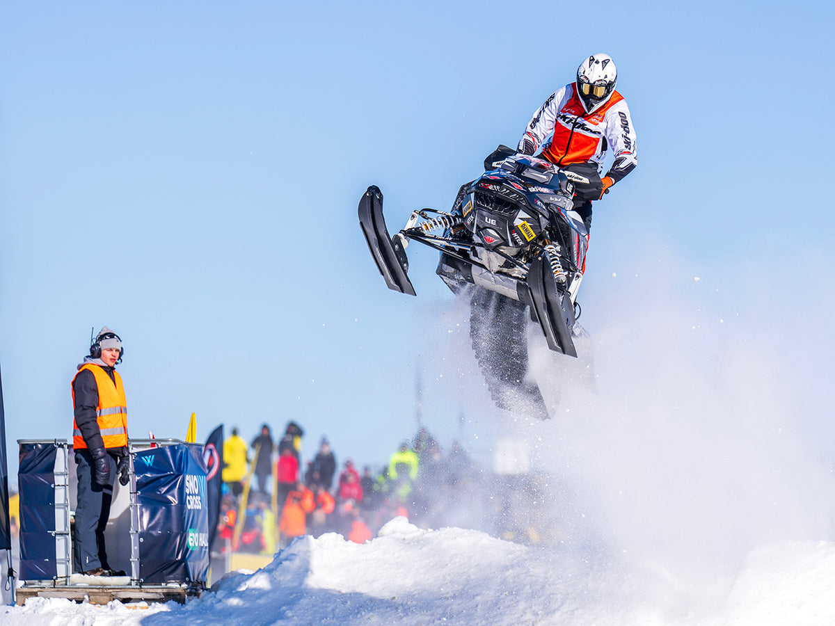 Gogle Red Bull Spect TORP do snowcrossu niebieskie z niebieską szybą