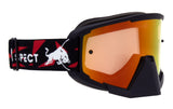 Gogle motocrossowe Red Bull Spect WHIP czarne z czerwono-żółtą szybą