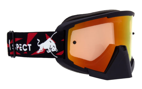 Gogle motocrossowe Red Bull Spect WHIP czarne z czerwono-żółtą szybą