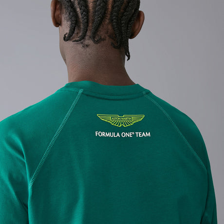 Koszulka casual Aston Martin F1 Team LOGO zielona
