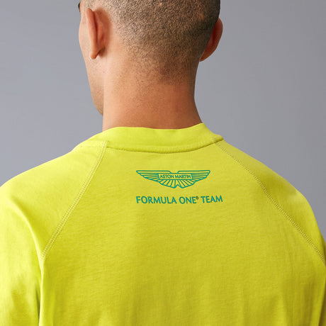 Koszulka casual Aston Martin F1 Team LOGO jasnożółta