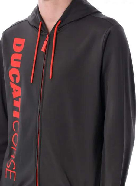 Bluza kibica Ducati Corse ciemnoszara z logo