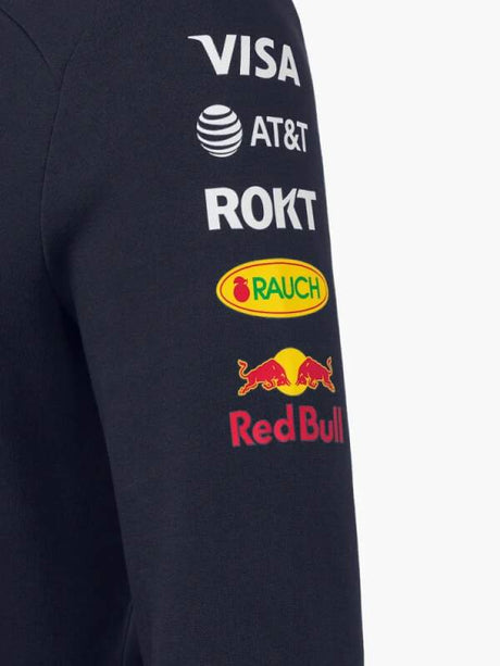 Bluza zespołowa z kapturem Oracle Red Bull Racing z logo sponsorów