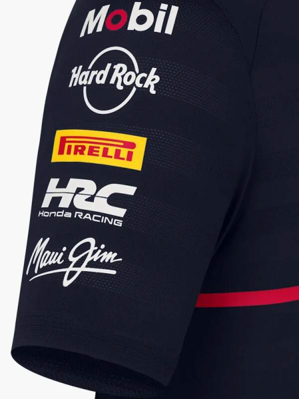 Oracle Red Bull Racing team T-shirt with sponsor logos