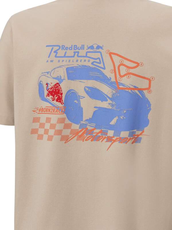 Koszulka casual Red Bull Ring RACE z motywem Porsche
