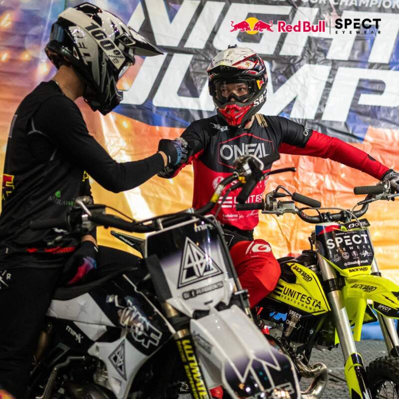 Gogle motocrossowe Red Bull Spect EVAN białe z przezroczystą szybą