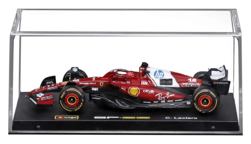 Model Scuderia Ferrari SF-25 Bburago #16 Charles Leclerc 2025 1:43 Signature