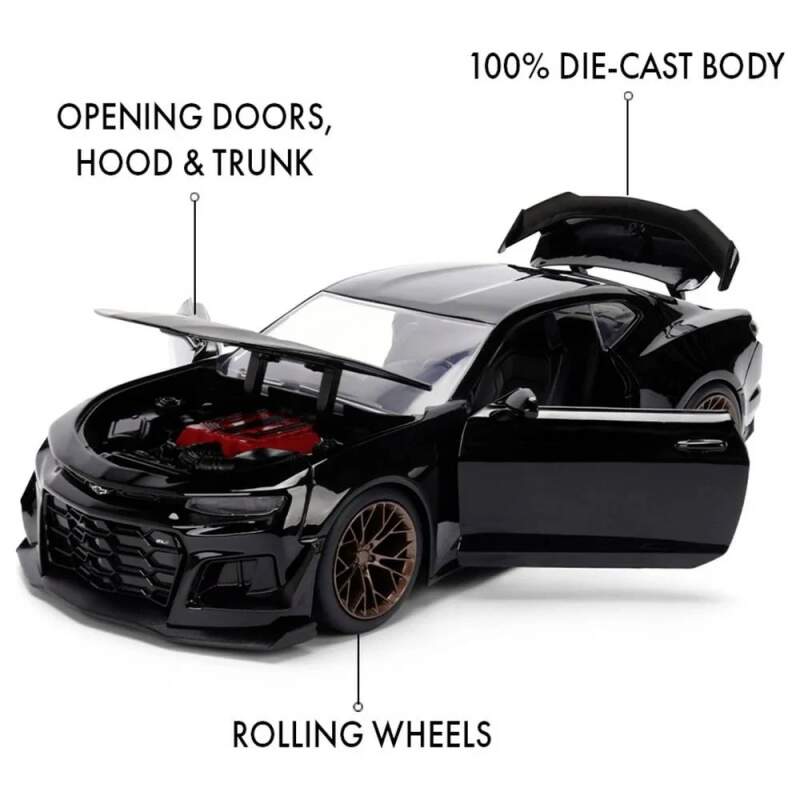 Model Chevrolet Camaro 2024 ZL1 1LE czarny - Szybcy i wściekli