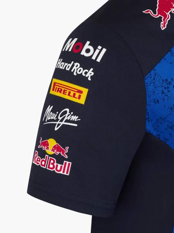 Oracle Red Bull Racing women's T-shirt with sponsor logos - team edition