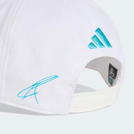 Biała czapka z daszkiem George Russell Mercedes AMG Petronas F1 x Adidas - edycja zespołowa